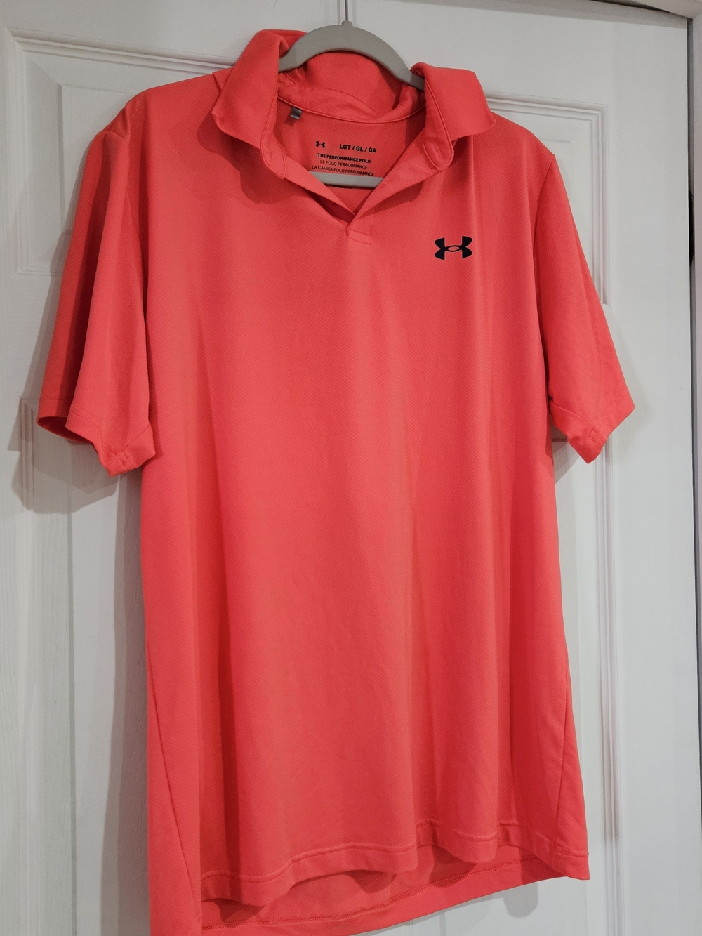 Under Armour Men’s Coral-Red Performance Polo